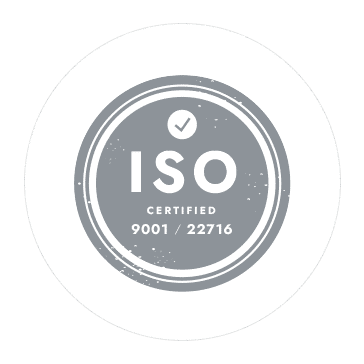 國際生產認證 ISO 9001 / ISO 22716